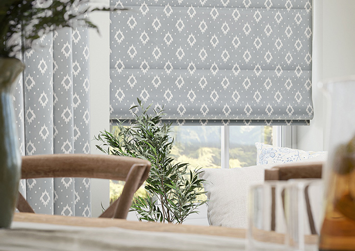 Huaraz Velvet, Grey - Twist&Fit Roman Blind - Image 5
